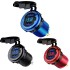 Quick Charge QC 3.0 36W Car Dual USB Charger Socket Waterproof with Voltmeter Switch for 12V/24V Motorcycle ATV Boat Marine RV (Black)