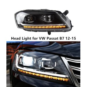 LED Headlight Assembly for VW Passat B7 Daytime Running Turn Signbal Head Light 2012-2015 High Beam Projector Lens