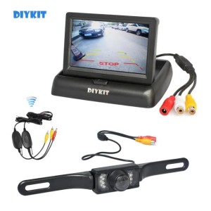 DIYKIT Wireless 43inch Car Reversing Camera Kit Back Up Car Monitor LCD Display HD Car Rear View Camera Parking System3845188