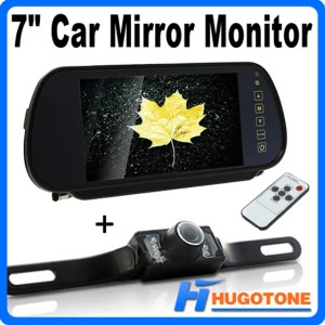 HD 7 Inch Car Rear View Camera Mirror Monitor TFT LCD Screen With IR Nighvision LED Back up Cameras