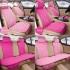 Car Seat Covers SEAMETAL Pink Car Seat Cover for Women Soft Plush Vehicle Seat Cushion Protector Chair Pad for Lady Universal for Four Seasons L240910