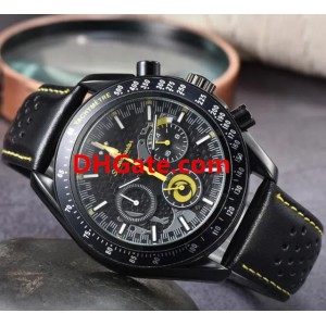 AAAAA Sea 007 master Professional 8 Rocket Planet Moon Quartz Watch Mission to Moonshine Gold Mercury 42mm Full Function Chronograph Wristwatches
