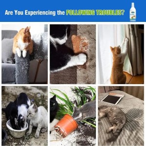Cat Deterrents Spray Natural Training Repellents Safe Kitten Scratching Pad Inducer Long-term Effect Pet Training Aid Tool