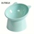 K3185 Slanted Rim Ceramic Cat Bowl for Whisker Stress Relief and Flat-Faced Pets Bulk Order (Color 3)