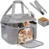Soft side pet carrier for large cat carrier, suitable for foldable travel small dog carrier, airline approved cat carrier