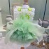 Pet dress - Spring girl - Green butterfly wings - Little bear - Foamy original haute couture - Big bear teddy - Poodle - Golden retriever - Corgi dress