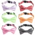 Cat Necklace Adjustable Comfortable Cloth Shiny Fabric Bowknot Pet Cat Collar for Kitty