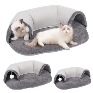 Ellipses Pet Cat Tunnel Interactive Play Toy Cat Bed Nest Dual Use Ferrets Rabbit Tunnels Indoor Toys House Kitten Training Toy 240724