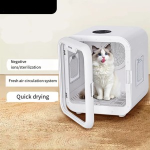 Pet dryer Cat dryer with automatic household small dog bath drying pet hair drying box