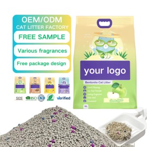 ODM&OEM Best Selling Bentonite Cat Litter in South America Multi Fragrance Dust Free Power Ball Bentonite Cat Litter
