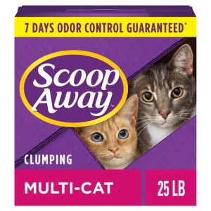 Scoop Away Meadow Fresh Scent Multi-Cat Clumping Cat Litter, 25 lbs.