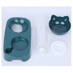 324398 Plastic cat bowls are lightweight, portable, versatile, affordable, and anti-tip, meeting basic daily needs. (Color10)