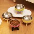 115676 Paper cat bowls have good waterproof and oil-proof properties, which can keep food and water clean and tidy and prevent leakage (Color4)