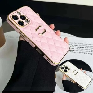 Buyers' PicksLuxury Phone Case for iPhone 16 Pro Max, 15 Plus 14 13 12 Pro 11 Designer iPhone Case Slim Shockproof Women Men Anti-Dropping Electroplating Precise Hole Leather Cover