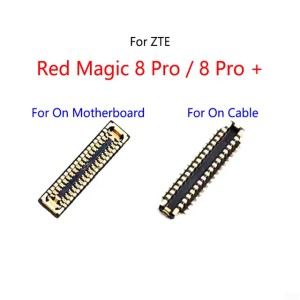 2PCS/Lot For ZTE Nubia Red Magic 8 Pro / 8 Pro + NX729j USB Charging Dock Charger Port FPC Connector On Mainboard / Flex Cable