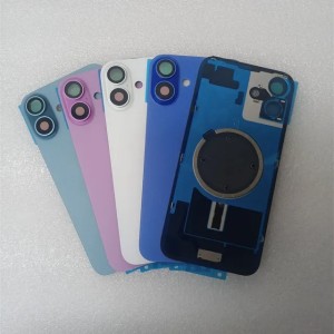 Cell Phone Housings OEM With Wide Bigger Camera Hole Housing Back Battery Glass Cover Replacement For iPhone 14 15 16 Plus Pro Max Rear Housing Door Repair
