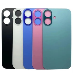 2 in 1 Big Hole Rear Battery Back Door Glass For Iphone 16 IPhone 16 Pro Max iphone15 iphone14 iphone13Pro Max iphone12Pro iphone11 Back Glass Replacement