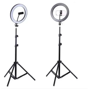10 inch 26CM Video Dimmable LED Selfie Ring Light USB lamp Photography with Phone Holder 2.1M tripod stand by sea shipping