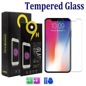 2.5D Tempered Glass For Iphone 17 Air 16 pro max 15 14 13 12 11 Pro Max XS Max XR 8 7 Plus Samsung A15 S24FE A16 A36 Screen Protector 0.33mm 9H with paper package