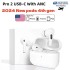 Buyers' Picks2024 Newest tws earbuds Pods 4th Gen With ANC earbuds Pro 2 anc USB C earphones wireless Bluetooth Headset USB-C charging port For Xiaomi iPhone Headphones pods 3rd 2nd (White)