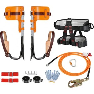 Cowboy Tree Climbing Tip Set with Adjustable Climbing Belt and Steel Core Flip Cable Climbing Gear 241030