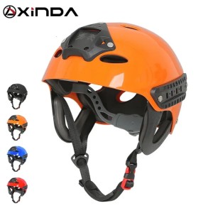 Climbing Helmets Xinda Outdoor Water Rescue Safety Helmet Head Protection Climbing Streams Rafting Adult Sport Aquatics Helmet 231025