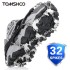 Tomshoo 32 Teeth Ice Gripper Spike for Shoes Anti Slip Hiking Climbing Snow Spikes Crampons Cleats Chain Claws Grips Boots Cover 250414bj