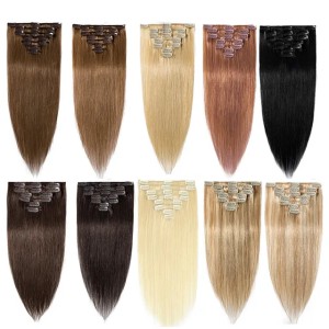 Human Hair Clip In Extensions 7pcs 14