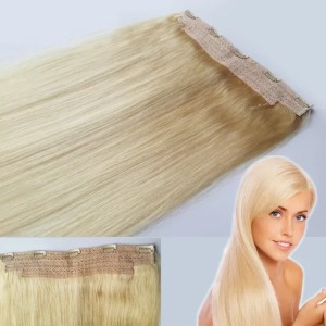 5Clips Full Head One Piece Clip In Human Hair Extensions Blonde Black Brown Straight 100g Brazilian indian remy hair 18 20 22 24 (100g/piece)