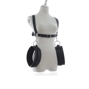 BDSM Thigh Sg Spreader,Leg Open Restraint Bondage Harness with Handcuffs,Sex Position Aid,Sexy Costumes