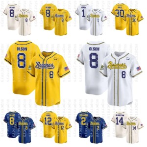 Custom 2024 Savannah Baseball Jersey Your Name Number Bananas Men Women Youth Baseball Jerseys