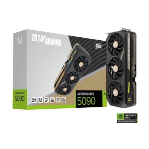 ZOTAC Gaming GeForce RTX 5090 Solid 32 GB GDDR7 GPU-IceStorm 3.0 Advanced Cooling, 34% Larger Vapor Chamber, BladeLink Fans, Reinforced Metal Mid-Frame, Dual BIOS