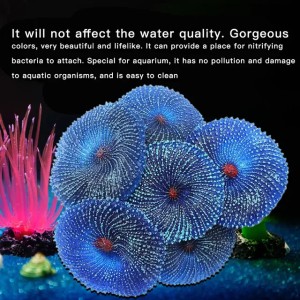 Aquarium Artificial Coral Fish Tank Landscape Decoration Plant Simulation Vivid Soft Coral Ornament Fish Tank Decoration 250530