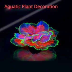 Fluorescent Aquarium Decor Fish Tank Landscaping Coral Simulation Lettuce Coral Ornaments Small Underwater World Landscape Decor 250613