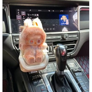 Labubu Doll Safety Seat Kawaii Labubu Doll Accessories Seat Ornament Cute Car Air Outlet Decoration Plush Chair Birthday