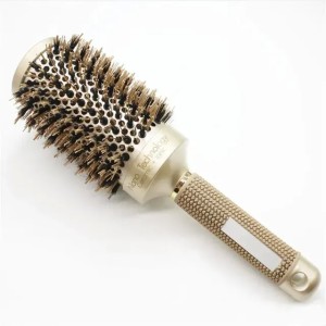 Nano Ionic Boar Bristle Hair Brushes 4 Sizes Professional Salon Styling Tools Round Comb Hairdressing Curling Round Brush Make up Tools
