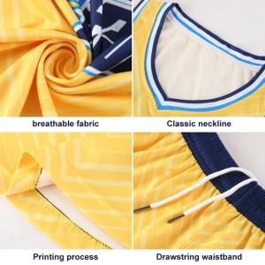 Wholesale Custom Cheap Basketball Jerseys Sets Breathable Basketball Wear Quick Dry Basketball Shirts Uniform For Men's WO-B581