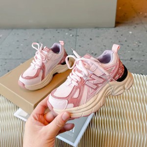 designer 2025 Children's sports Girls' dad Casual boys' shoes for middle and big children