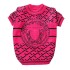 Designer Dog Clothes Brand Dog Apparel with Classic Medusa Pattern Warm Knit Dog Sweater, Soft Thickening Pet Outfit, Cold Weather Thermal Wear for Small Dogs Red S A792 (Red)
