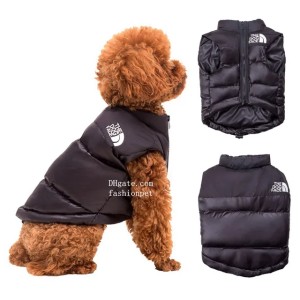 Buyers' PicksDuck Down Dog Winter Jacket, Designer Dog Apparel, Warm Zip Up Wind Breaker Water Resistant Small Dog Sweater Coat Dog Clothes for Small Dogs Boy or Medium Dogs Black S 287
