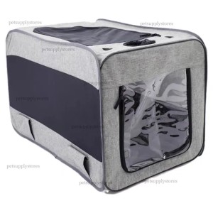 Dog Car Seat for Large Dogs, Back Seat Extender for Dogs, Foldable Pet Car Seat with Waterproof Oxford Fabric and Non-Slip Bottom, All-Around Protection and Strong Support (grey)