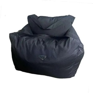 Designer Car - Cats/Travel & Bag, Front/Back Seat w/Clip-On Leash, Safety Pet Leash and Cozy Cotton Fillers, Sturdy Small Dog Bed for Carrier UP to 25 Lbs Free shipping (black)