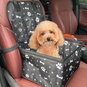 Dog Car Seat with Storage PocketsScratch Proof Durable Pet Booster Car Front Seat for Small Medium Dog 250804 (black)