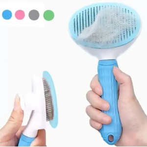 UPS Dog Hair Removal Comb Grooming Cat Flea Com Pet Products Pet Comb Cats Comb for Dogs Grooming Tool Automatic Hair Brush Trimmer 8.6 (more colors)