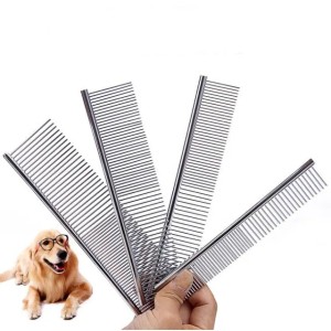 Pet Grooming Brush Comb Tools For Dog Clean Brushes Pin Cat Brush Stainless Steel Dogs Comb Metal Pet Product 4 Sizes