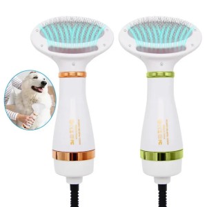 Pet Dog Hair Dryer 2-In-1 Cat Dog Dryer Quiet Comb Brush Grooming Kitten Cat Hair Comb Puppy Fur Blower For Dog Accessories 240807 (Violet)
