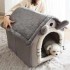 1pcs Cats Dogs Small Four Seasons General Can Be Dismantled and Washed Dog House Pet Supplies pet bed (Brown) 1pcs Cats Dogs Small Four Seasons General Can Be Dismantled and Washed Dog House Pet Supplies pet bed (Brown)