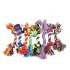 Pets dog Cotton Chews Knot Toys colorful Durable Braided Bone Rope 18CM Funny dog cat Toys (Random color) Pets dog Cotton Chews Knot Toys colorful Durable Braided Bone Rope 18CM Funny dog cat Toys (Random color)