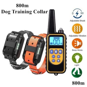 Dog Training Obedience 800M Electric Collar Waterproof Pet Remote Control Rechargeable With Shock Vibration Sound 220524 Drop Deliv Dhjxr (As Show)