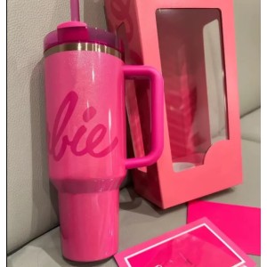 US warehouse 40oz Blue Magnolia Pink Rose Lilac Floral Cups 40 OZ Stainless Steel Tumblers Travel Car Mugs Clean Slate Warm Cool Serene Water Bottles GG0920 (Multi-Color)